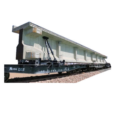 Beli 85T Heavy Duty Railway Flat Car untuk Transportasi Balok Jembatan Beton online manufacture