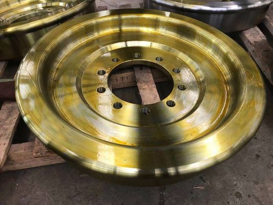 Hydraulic Drive Steel Train Wheels , Train Track Wheels 500 Ton Dia 200mm ODM