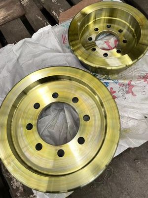 Hydraulic Drive Steel Train Wheels , Train Track Wheels 500 Ton Dia 200mm ODM