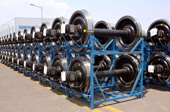 600mm Gauge Railway Wheel Set Heavy Duty 42CrMo Steel Flanged Material
