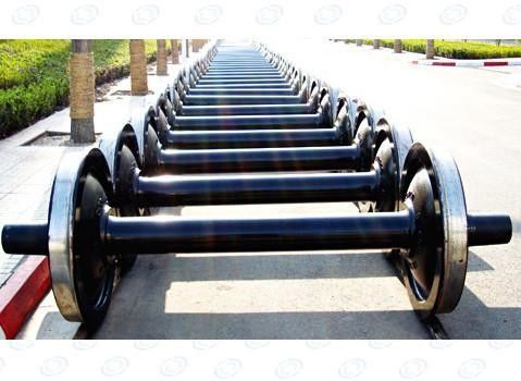 762mm Gauge Locomotive Driving Wheels , Steel Train Wheels For Mining Equipment ODM