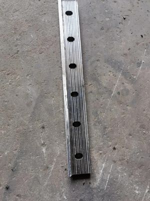 Al aluminium 6106-t6 6 lubang dengan pelat ikan bergerigi panjang 600 mm