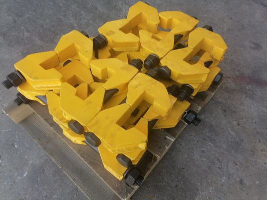 Forging Rail Clamps Forged Production 45 Steel Dengan Baut Rail Joint Clamp Welding