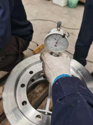 Roda Rel Baja Tempa OEM, Roda Troli Flange Cast Crane
