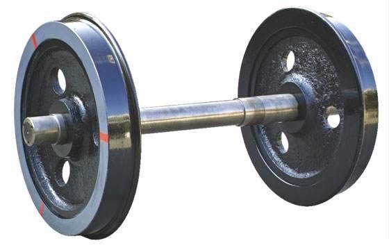 Casting Rail Wheel Set, Roda Kereta Baja 350mm Untuk Kereta Lokomotif