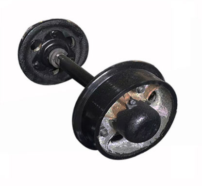 Casting Steel Train Wheel Set Untuk Kereta Tambang Ukuran 650mm 450mm OEM