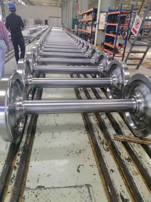 AAR Standard Rail Wheel Axle For Wagon And Passenger Car UIC TSI Certifications