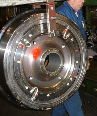 Roda Rel Kereta Resilient Diameter 10-1450mm Standar AAR M107
