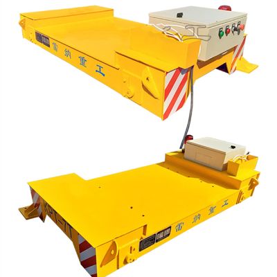 25 Ton Axle Load Flat Bed Rail Car 1200mm Jarak sumbu roda 4 Dukungan Roda