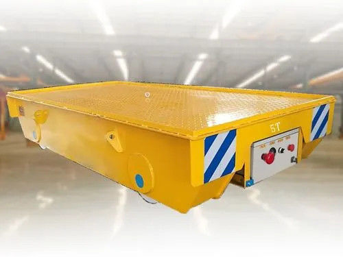4 Roda Rel Kereta Api, Mobil Listrik Datar 15 Ton Kapasitas Beban 7000mm Jarak sumbu roda