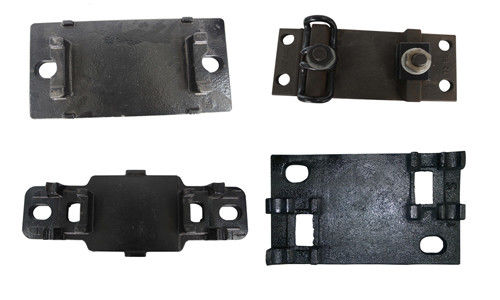 Casting rail tie plate rail shoulder rail track plate berlaku untuk rel UIC54, UIC60, rel 50kg, rel 60kg, S49