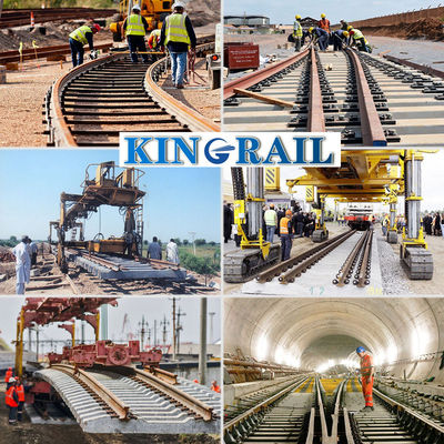 ASCE 75 Steel Track Rail Heavy Railway kekerasan R260 atau R320Cr